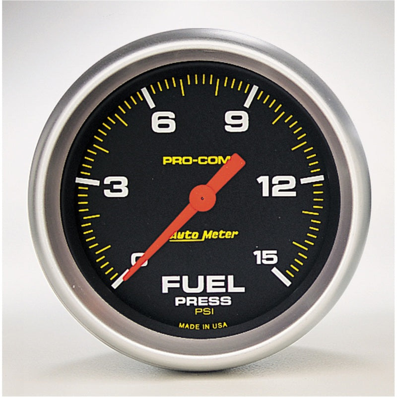 Autometer Pro-Comp Digital Stepper Motor 2-5/8in 0-15 PSI Fuel Pressure Gauge 5461