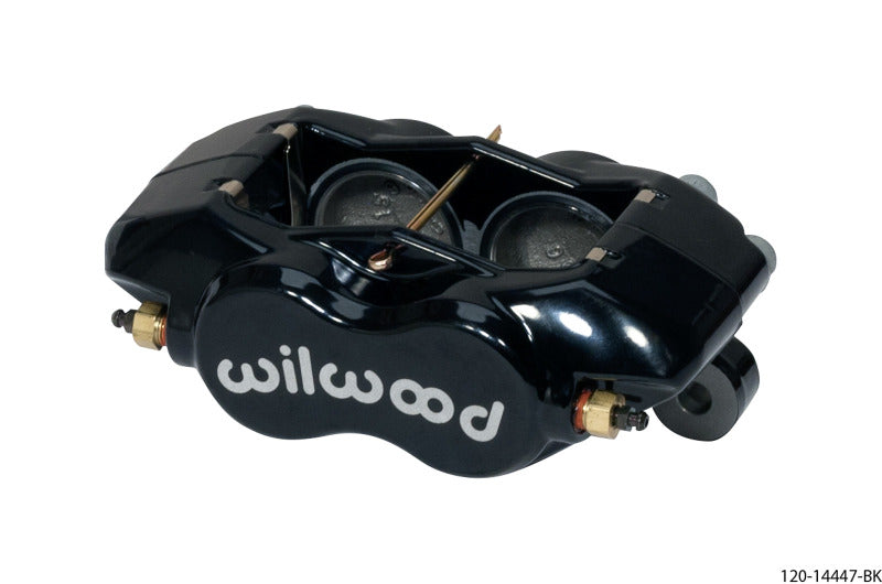 Wilwood Caliper-Forged DynaliteI w/Dust Seal-Black 1.75in Pistons .81in Disc Wilwood
