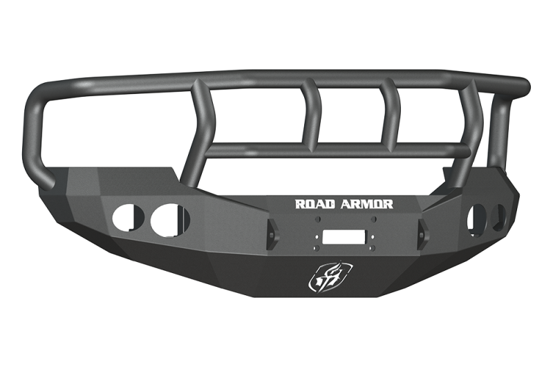 Road Armor 05-07 Ford F-250 Stealth Front Winch Bumper w/Titan II Guard Wide Flare - Tex Blk Road Armor