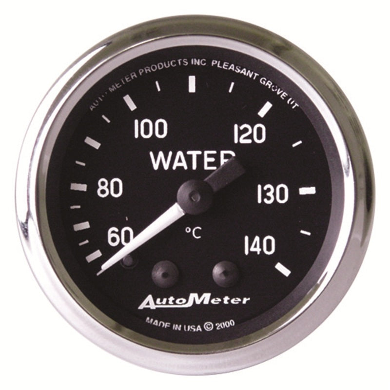 Autometer Cobra 2-1/16 inch 60-140 Deg Celcius Mechanical Water Temperature Gauge 201007
