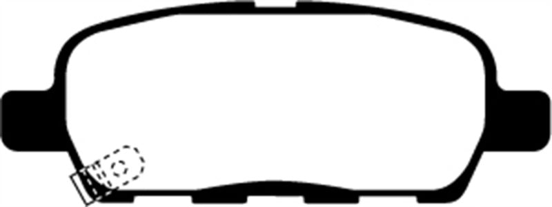 EBC 03-05 Infiniti FX35 3.5 Yellowstuff Rear Brake Pads - eliteracefab.com