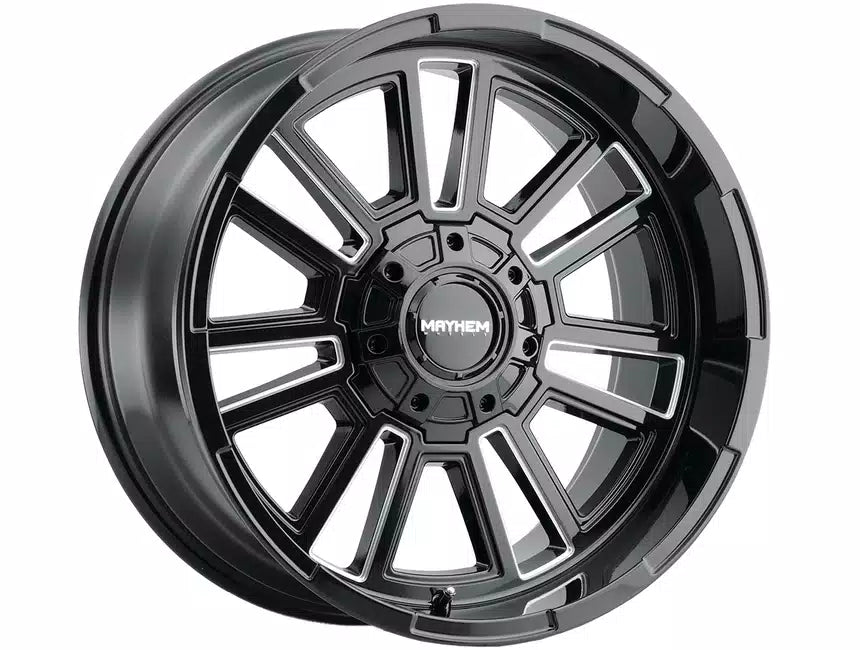 Mayhem 8115 Apollo 20x10 / 6x135 BP / -19mm Offset / 106mm Hub Black w/ Milled Spokes Wheel Mayhem