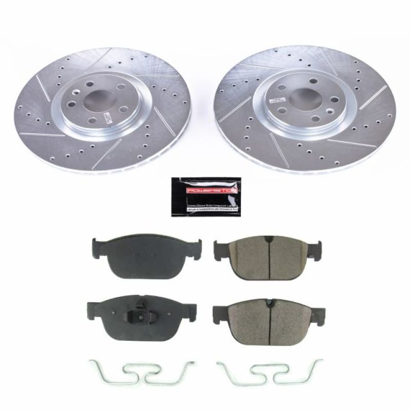Power Stop 17-18 Volvo S90 Front Z23 Evolution Sport Brake Kit PowerStop