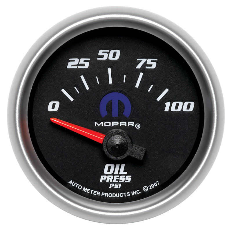 Autometer Mopar 52.4mm SSE 0-100 PSI Oil Pressure Gauge 880015