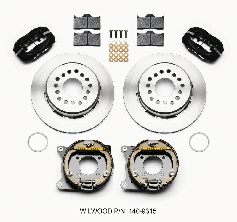 Wilwood Forged Dynalite P/S Park Brake Kit 12 Bolt 2.75in offset Staggered Shock Wilwood