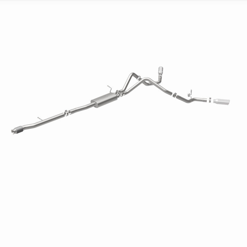 Magnaflow 14 Chev Silverado V8 5.3L CC/EC Cab Dual Split Behind Rear Tires Exit SS Cat Back Perf Exh Magnaflow