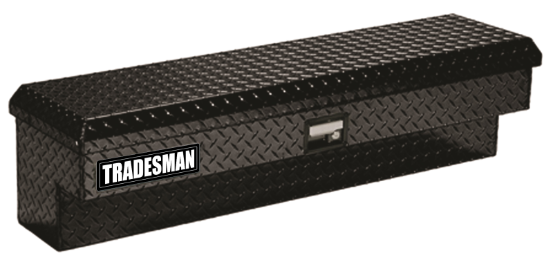 Tradesman Aluminum Side Bin Truck Tool Box (60in.) - Black Tradesman