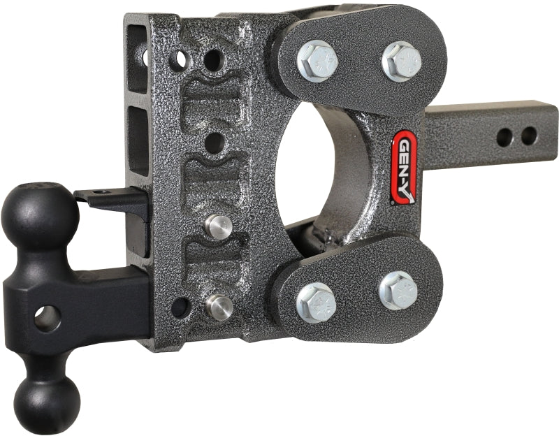 Gen-Y The Boss Torsion-Flex 2in Shank 5in Drop 10K Hitch w/GH-031 Dual-Ball/GH-032 Pintle Lock GEN-Y Hitch