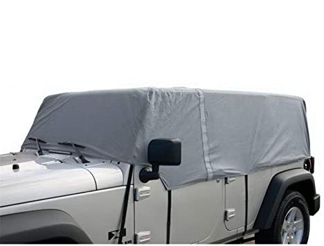 Rampage 2007-2018 Jeep Wrangler(JK) Car Cover 4 Layer - Grey - eliteracefab.com
