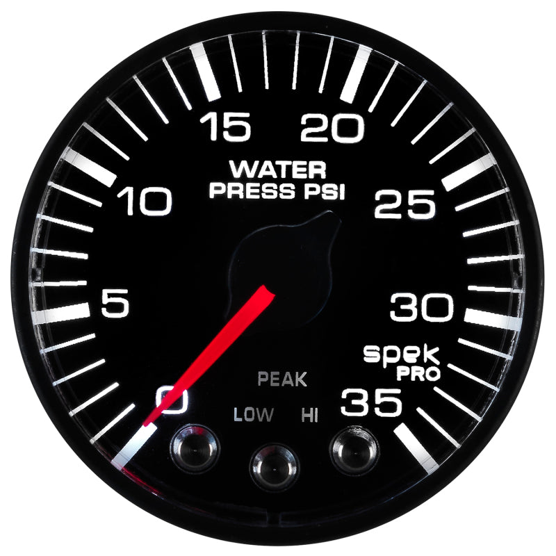 Autometer Spek-Pro 52.4mm 0-35 PSI Digital Stepper Motor Water Pressue Gauge P343328