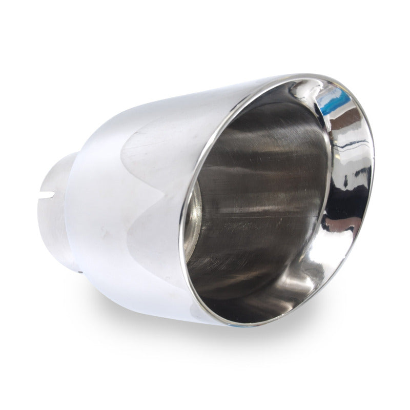 Stainless Works Conical Double Wall Slash Cut Exhaust Tip - 4in Body 3in Inlet Stainless Works