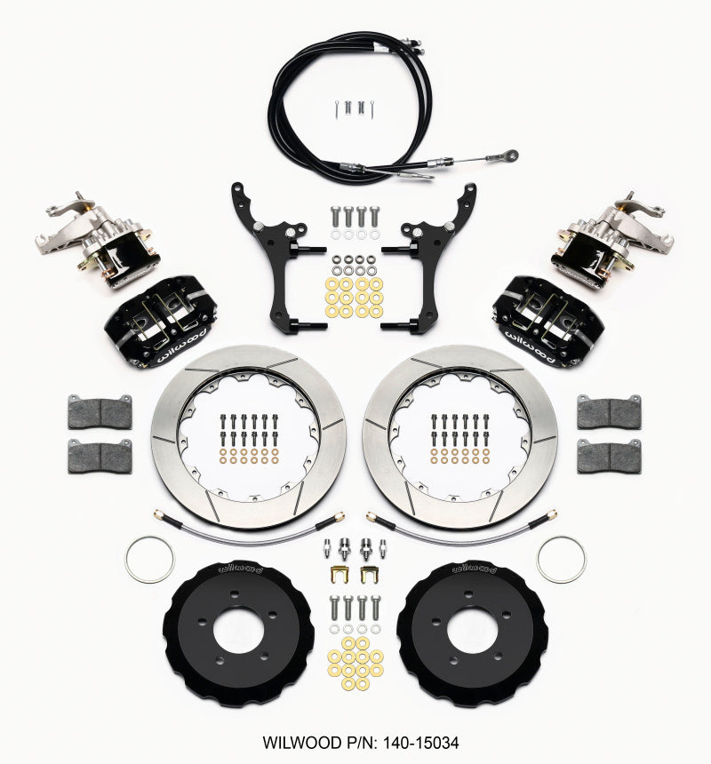 Wilwood Dynapro Radial4 / MC4 Rear Kit 12.88 2006-15 Miata w/Lines & Cables Wilwood