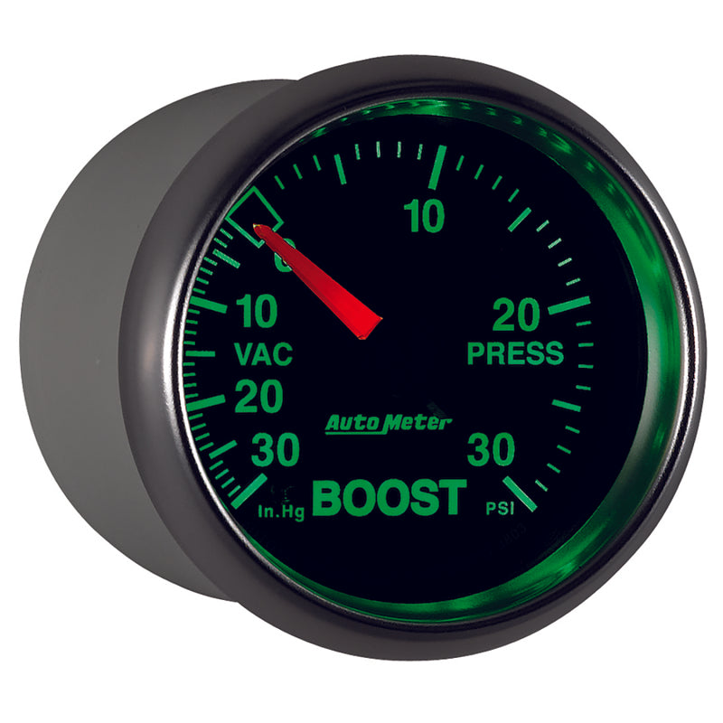 Autometer GS 52mm 30 In Hg.-Vac/30 PSI Mechanical Vacuum/Boost Gauge 3803