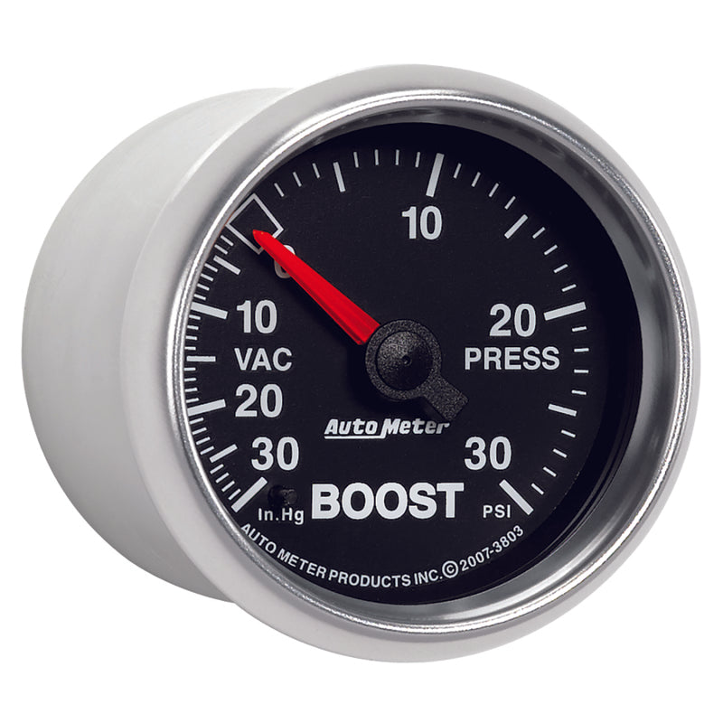 Autometer GS 52mm 30 In Hg.-Vac/30 PSI Mechanical Vacuum/Boost Gauge 3803