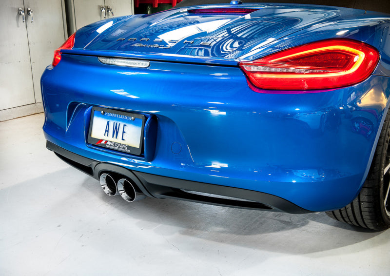 AWE Tuning Porsche 981 Performance Exhaust System - w/Chrome Silver Tips AWE Tuning