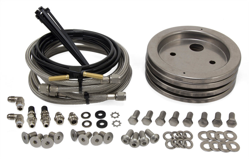 Air Lift 52301 Loadlifter 5000 Ultimate Plus Complete Stainless Steel Air Lines Upgrade Kit (Inc 4 Plates)
