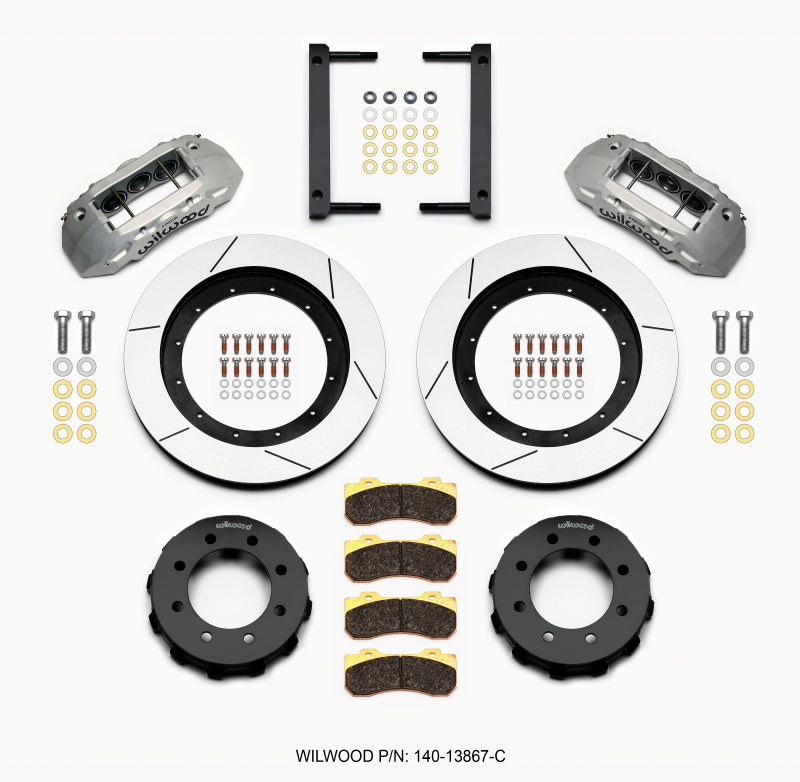 Wilwood TX6R Front Kit 16.00in Clear Ano 2005-2012 Ford F250/F350 4WD Wilwood