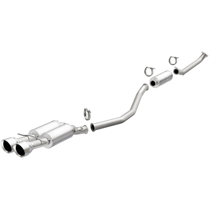 MagnaFlow 2017+ Honda Civic 1.5L 409 SS Single Exit Polished 4.5in Dual Tips Cat-Back Exhaust - eliteracefab.com