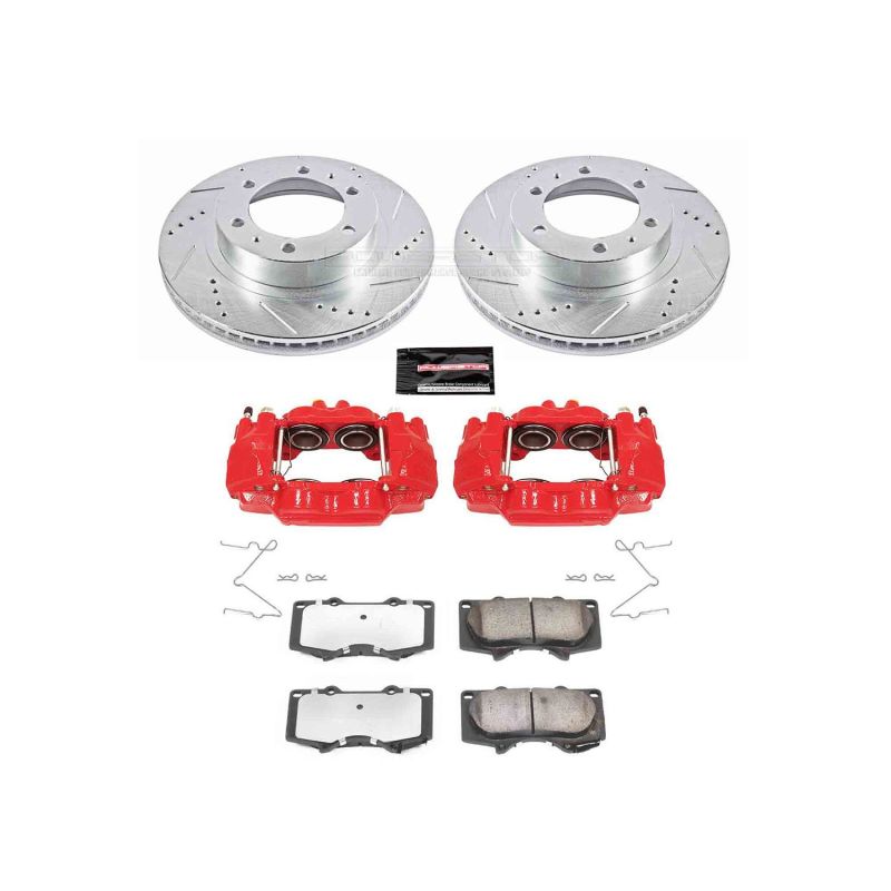 Power Stop 03-09 Toyota 4Runner Front Z36 Truck & Tow Brake Kit w/Calipers - eliteracefab.com