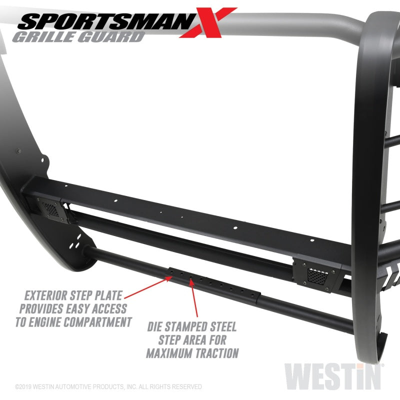 Westin 2020 Chevy Silverado 2500/3500 Sportsman X Grille Guard - Textured Black Westin