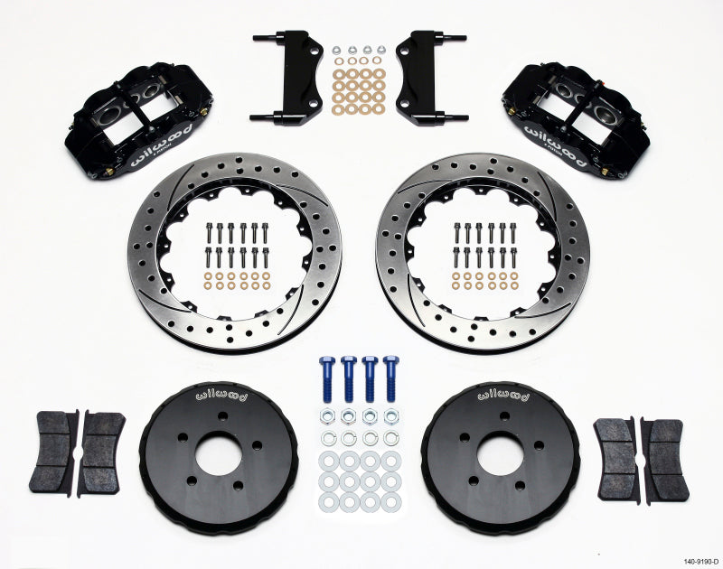 Wilwood Narrow Superlite 6R Front Hat Kit 13.06in Drilled Nissan 350Z/Fiti G35 Wilwood