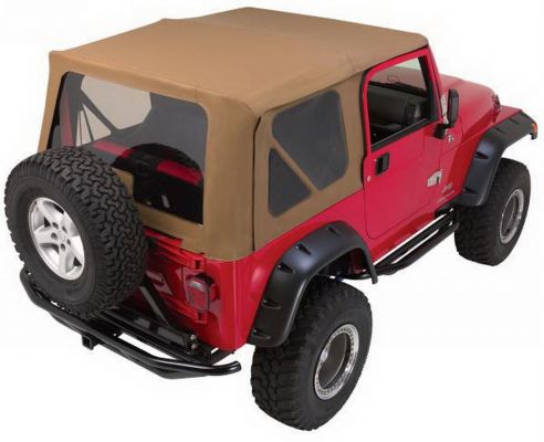 Rampage 1997-2006 Jeep Wrangler(TJ) Complete Top - Khaki - eliteracefab.com