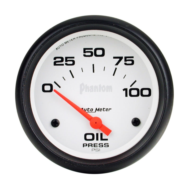 Autometer Phantom 66.7mm 0-100 PSI SSE Oil Pressure Gauge 5827