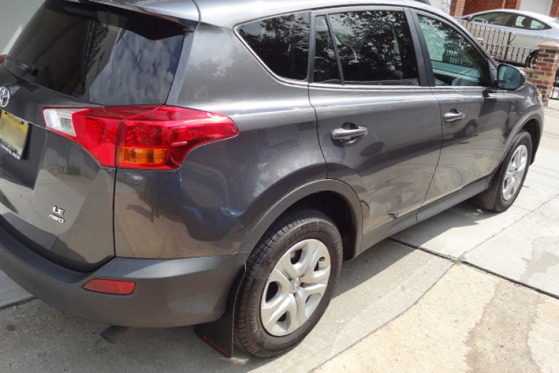 Rally Armor 2016-2017 Toyota Rav4 UR Black Mud Flap w/ Grey Logo - eliteracefab.com