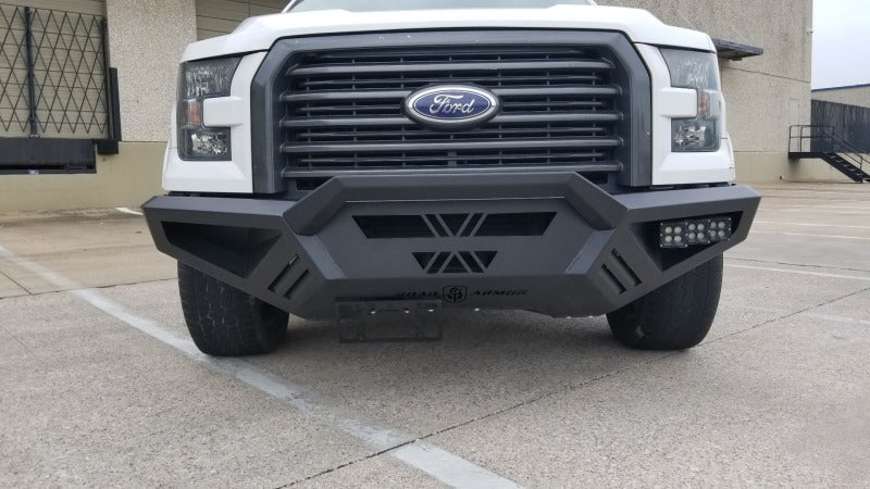 Road Armor 15-17 Ford F150 SPARTAN Front Bumper Bolt-On Pre-Runner Guard - Tex Blk Road Armor