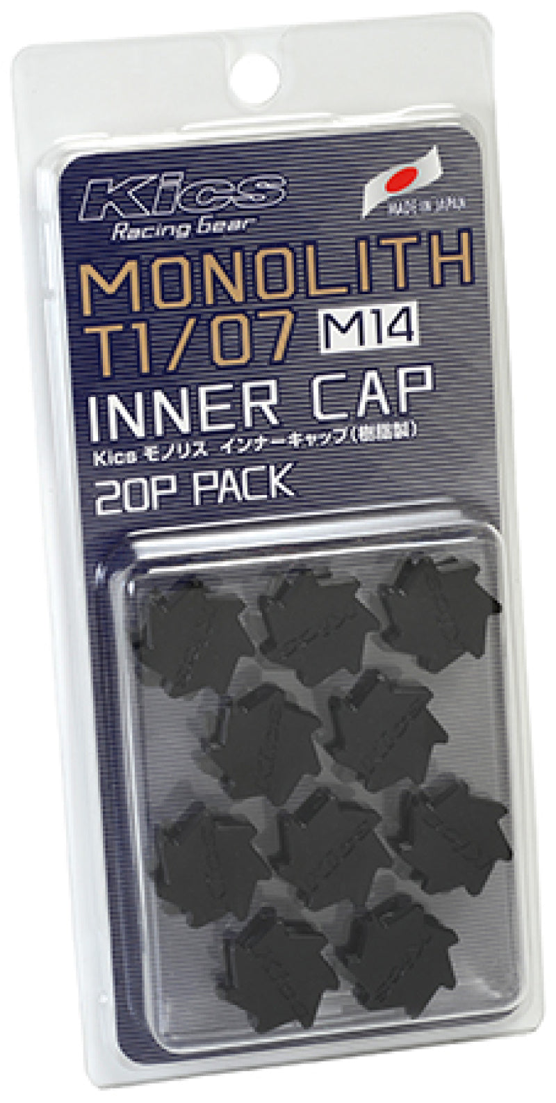 Project Kics M14 Monolith Cap - Black (Only Works For M14 Monolith Lugs) - 20 Pcs - eliteracefab.com