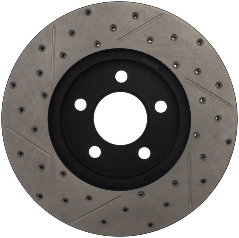 StopTech 03-09 Lincoln Town Car / 03-09 Mercury Grand Marquis Front Right Slotted & Drilled Rotor Stoptech