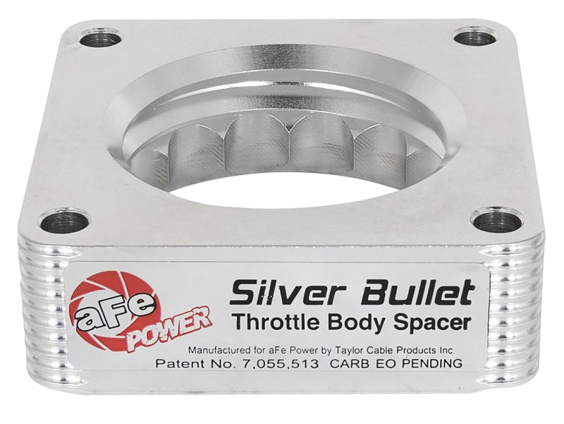 aFe Silver Bullet Throttle Body Spacer 09-18 Nissan 370Z V6-3.7L (VQ37VHR) - eliteracefab.com