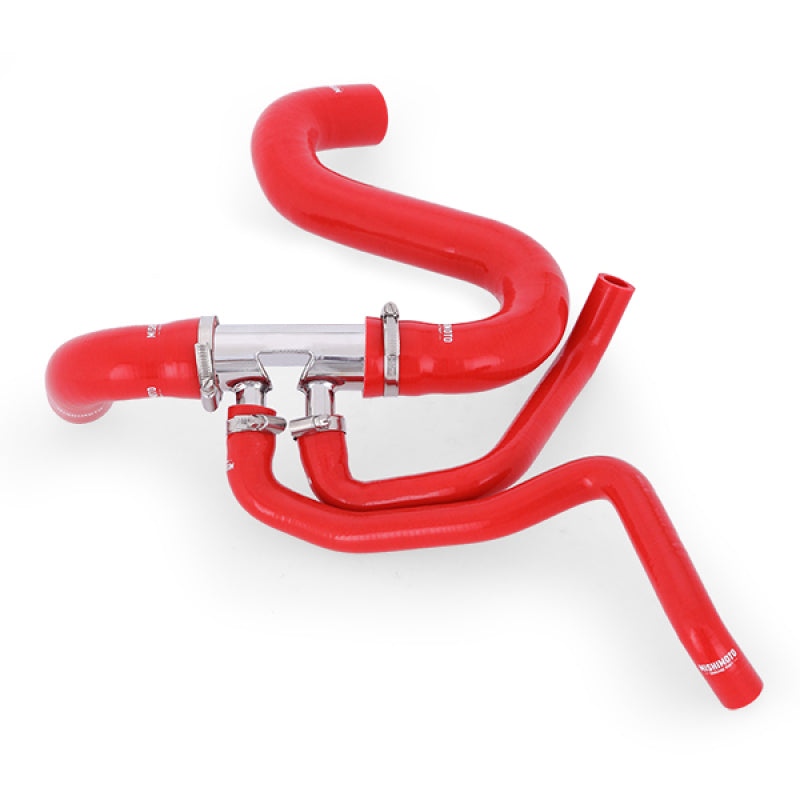 Mishimoto 2015+ Ford Mustang GT Silicone Lower Radiator Hose - Red - eliteracefab.com