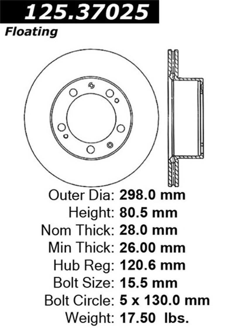 Stoptech 89-94 Porsche 911 Cryostop Premium High Carbon Rotor - Front Stoptech