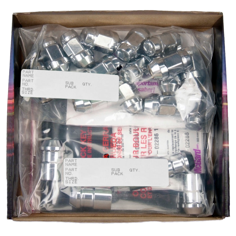 McGard Jeep Wrangler 1/2-20 Chrome Install Kit Bulge - 84563