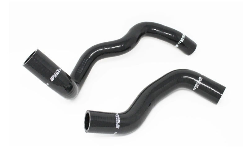 Torque Solution Silicone Radiator Hose Kit (Black) for 2016+ Ford Focus RS - TS-CH-513BK