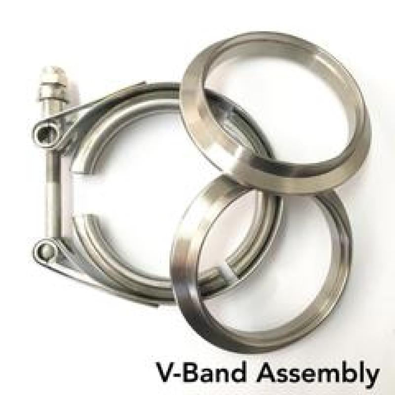 Ticon 2in Titanium V-Band Clamp Assembly (2 Flanges/1 Clamp)