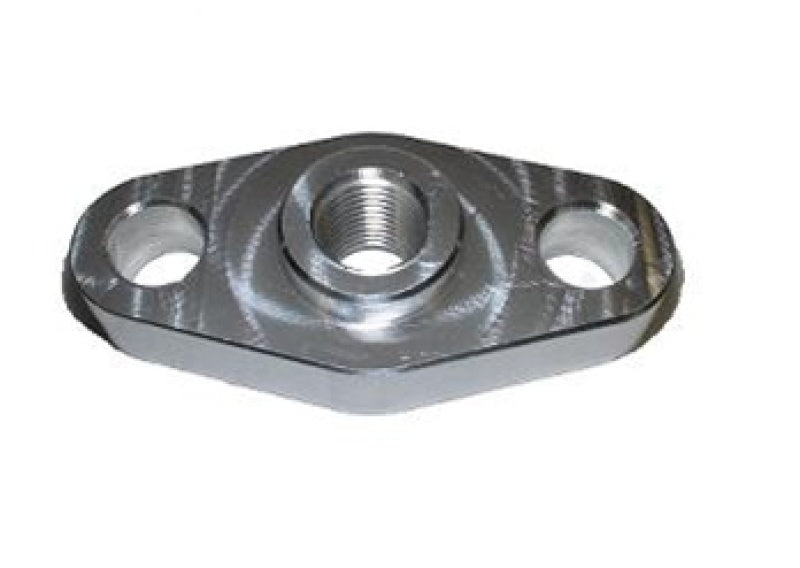 Torque Solution Billet Oil Feed Inlet Flange for Universal T3/T4 Turbos - TS-UNI-005