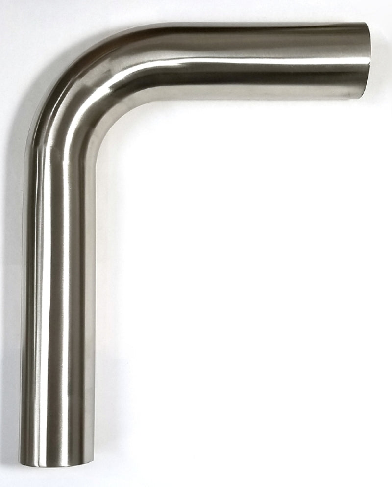 Stainless Bros 2.50in Diameter 1.5D / 3.75in CLR 90 Degree Bend 5in leg/8in leg Mandrel Bend.