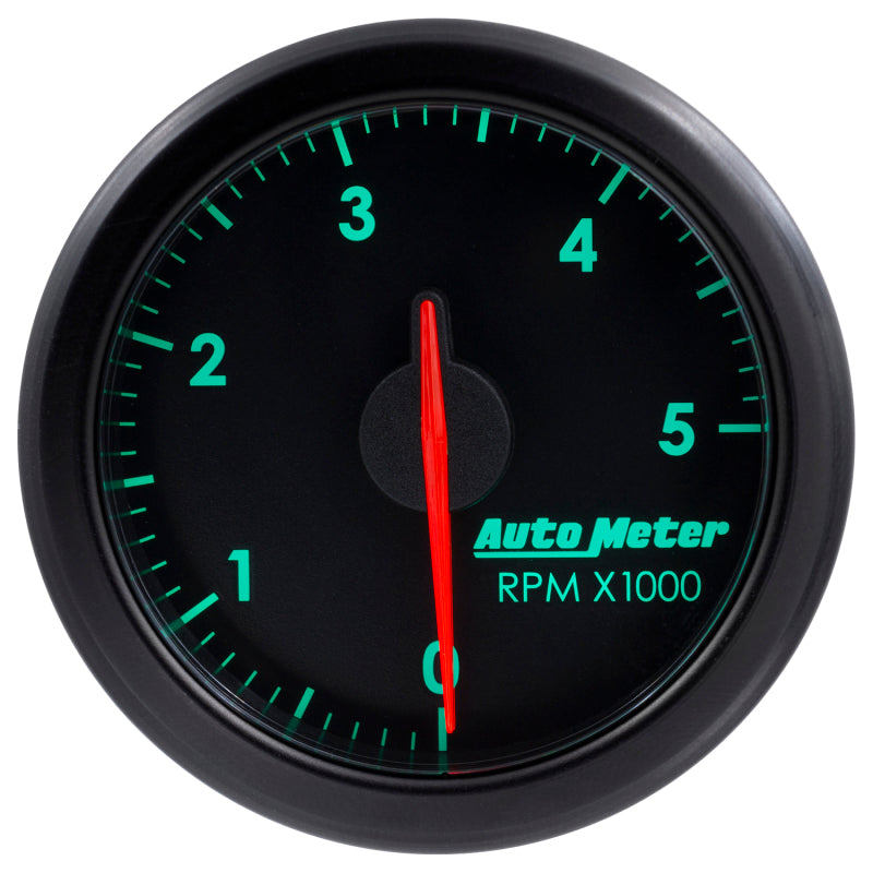 Autometer Airdrive 2-1/6in Tachometer Gauge 0-5K RPM - Black 9198-T