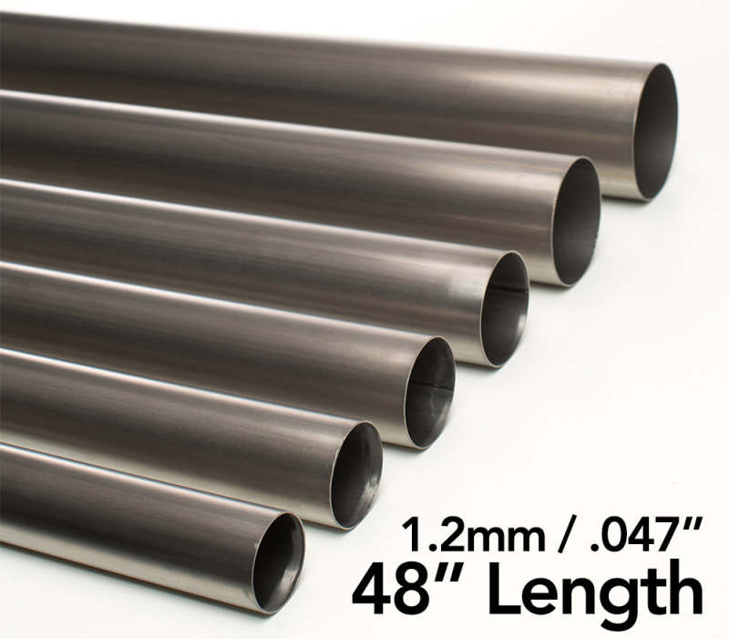 Ticon 2.13in Diameter 48in Length 1.2mm/.047in Wall Thickness Titanium Tube