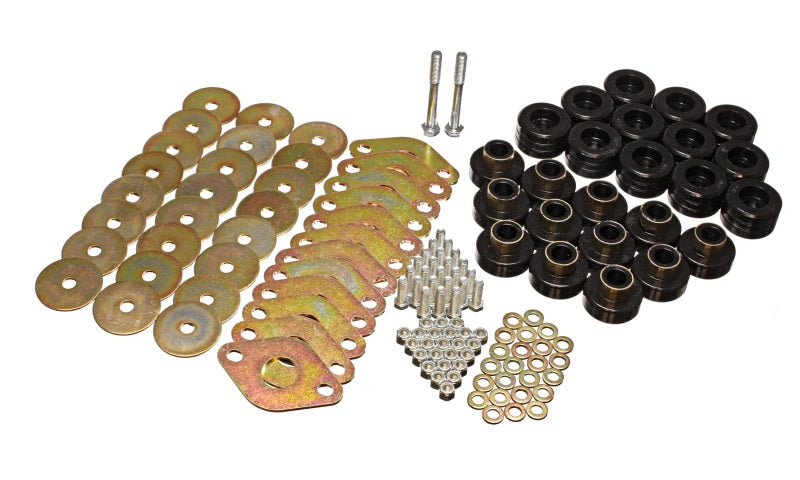 Energy Suspension Body Mount Set W/Hardware - Black - eliteracefab.com