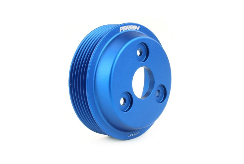 Perrin 15-21 Subaru WRX Lightweight Water Pump Pulley - Blue - eliteracefab.com