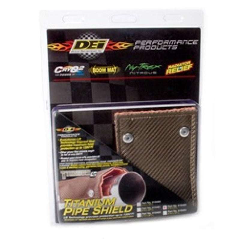 DEI Pipe Shield w/Stainless Steel Clamps - 4in x 8in - Titanium DEI