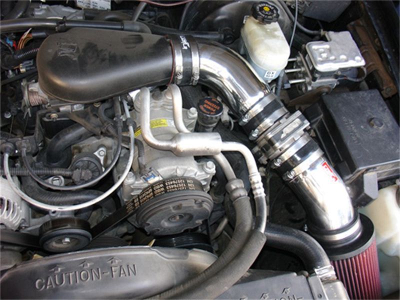 Injen 94-04 S10 Sonoma Jimmy Blazer 4.3L V6 Wrinkle Black Power-Flow Air Intake System - eliteracefab.com