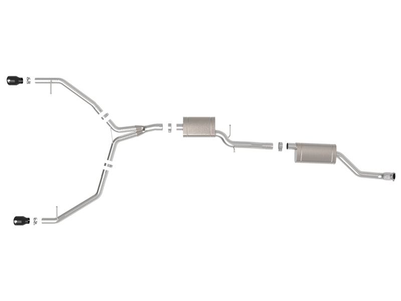 afe MACH Force-Xp 13-16 Audi Allroad L4 SS Cat-Back Exhaust w/Black Tips aFe