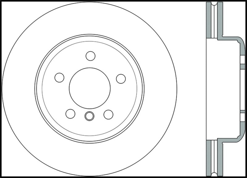 STOPTECH 2011-2013 BMW 535I / 2012-2016 BMW 640I SLOTTED & DRILLED FRONT LEFT BRAKE ROTOR, 127.34124L - eliteracefab.com