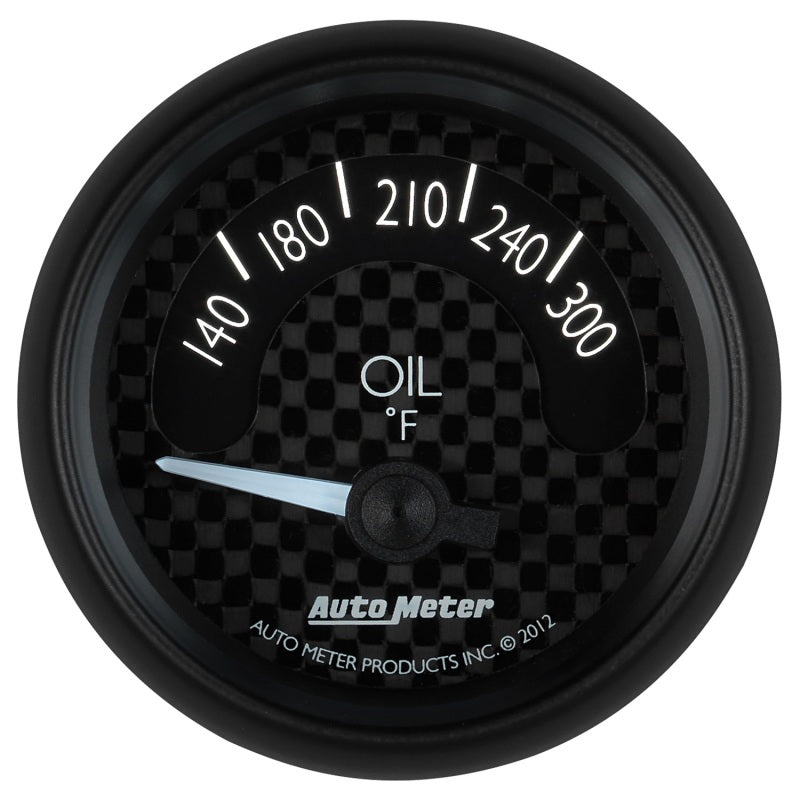 Autometer GT Series 52mm Short Sweep Electronic 140-300 Deg F Oil Temperature 8048