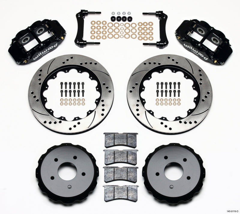 Wilwood Narrow Superlite 4R Rear Kit 14.00in Drilled 97-04 Corvette C5/Z06 05-13 C6 Wilwood