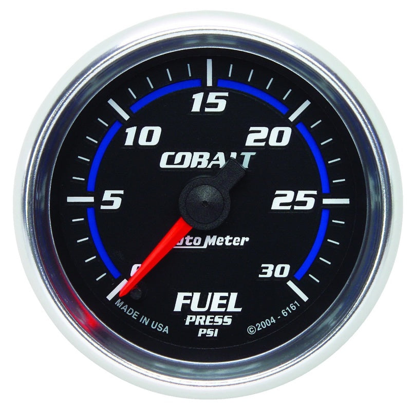 Autometer Cobalt 52mm 0-30 PSI Full Sweep Electronic Fuel Pressure Gauge 6161
